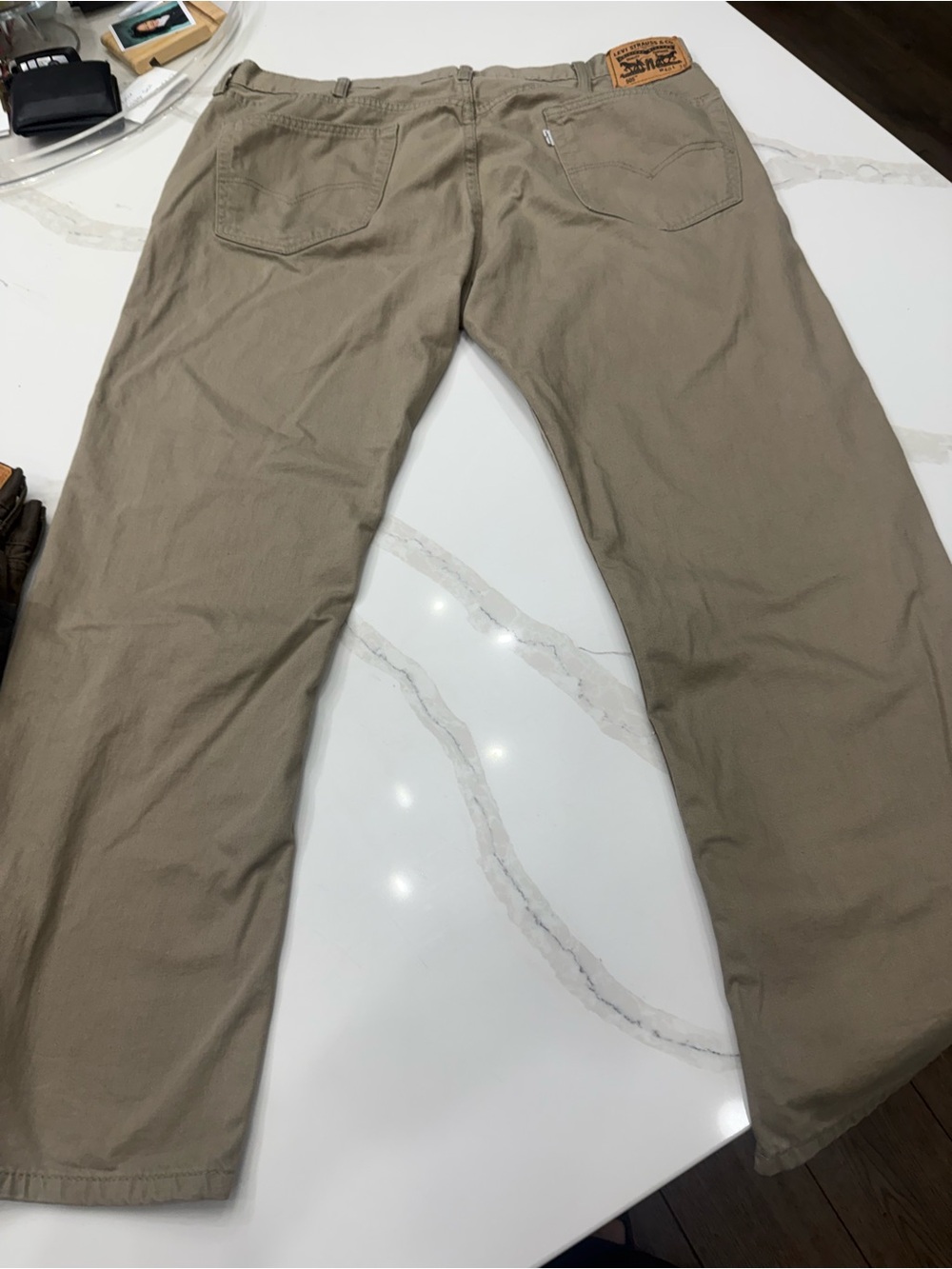 Levi's 505 Men's Straight Legged Jeans - Black, Khaki, Grey, Brown - Picture 6 of 11